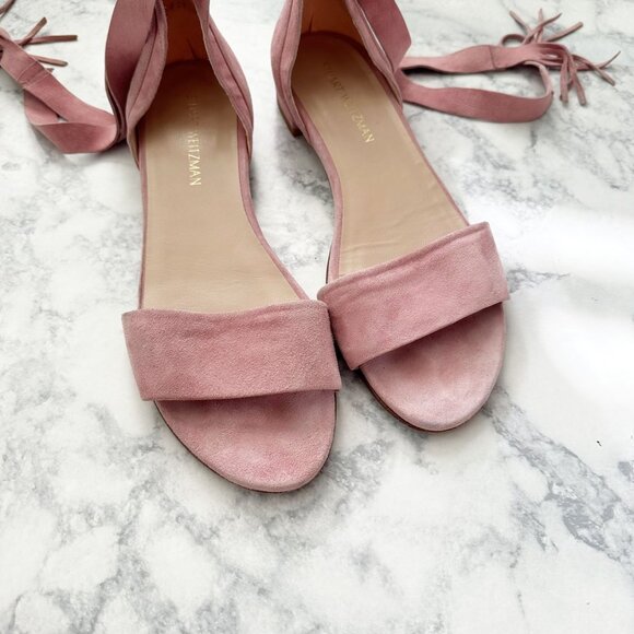 Stuart Weitzman Corbata Sandal in Pink - Picture 7 of 12